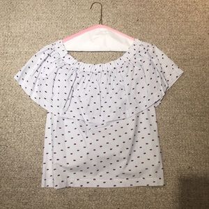 Koch brand off the shoulder shirt